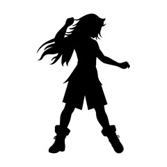 Obraz premium silhouette of a girl