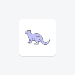 Mongoose, vector, pixel perfect, illustrator file