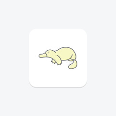 Platypus, vector, pixel perfect, illustrator file