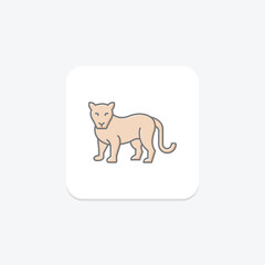 Cougar, vector, pixel perfect, illustrator file