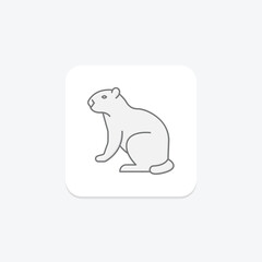 Marmot, vector, pixel perfect, illustrator file