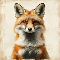 Obraz premium red fox vulpes