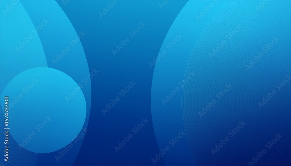 Poster blue abstract long banner business minimal gradient background with circles and copy space for text 