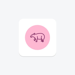 Tapir, vector, pixel perfect, illustrator file