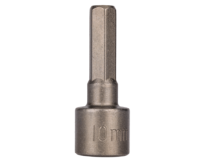 Hex socket screwdriver bit 10 mm isolated