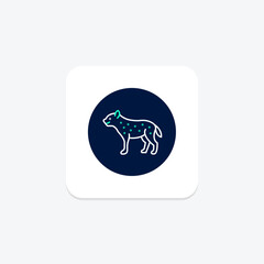 Hyena, vector, pixel perfect, illustrator file