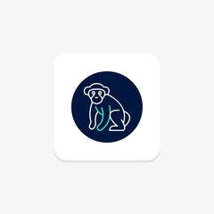 Chimpanzee, vector, pixel perfect, illustrator file