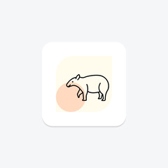 Tapir, vector, pixel perfect, illustrator file