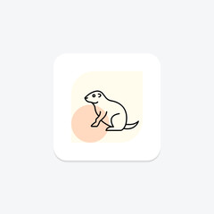 Prairie Dog, vector, pixel perfect, illustrator file