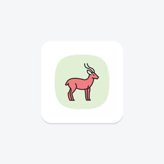 Antelope, vector, pixel perfect, illustrator file