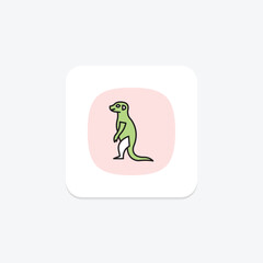 Meerkat, vector, pixel perfect, illustrator file