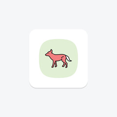 Wild Dog, vector, pixel perfect, illustrator file