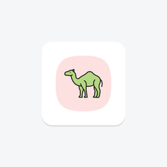 Camel, vector, pixel perfect, illustrator file