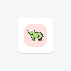 Yak, vector, pixel perfect, illustrator file