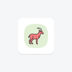 Ibex, vector, pixel perfect, illustrator file