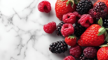 raspberry and blackberry