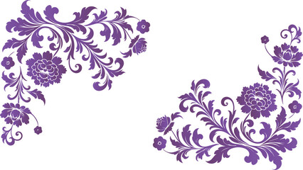 "Purple Flowers Background Vector | Elegant Violet Floral Background Art and Icons for Creative Design, Decoration, and Digital Projects."