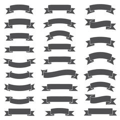 Obraz premium A versatile collection of vintage vector ribbons and banners, perfect for labels, awards, and decorative designs