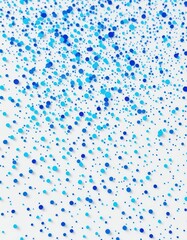 Abstract background of scattered blue dots on white, abstract, scattered