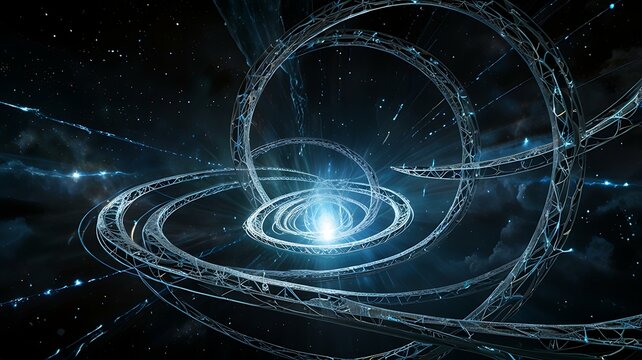 Aether Stream: Portal of Dreams - A swirling vortex of aether forming a transient gateway, through which fragmented dreams and subconscious realities leak into the waking world.