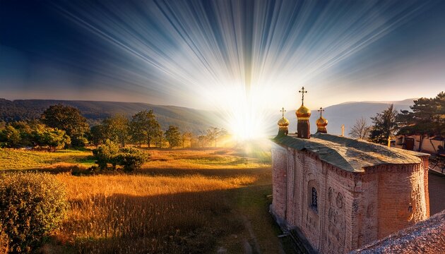 light rays in ortodox rample