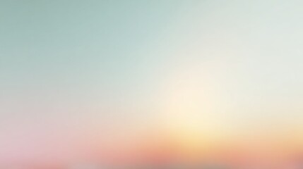 A soft gradient sunset with warm hues of orange and pink blending into a cool blue sky. The scene has a retro film filter effect, creating a nostalgic atmosphere.