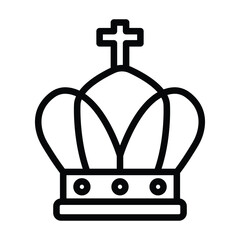 Royal  line icon , vector, pixel perfect, illustrator file 
