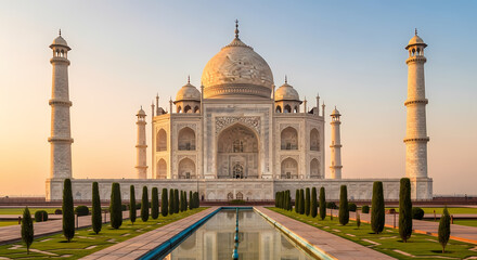 Taj Mahal: India's Iconic Marble Mausoleum - Architectural Wonder