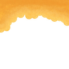 Golden Watercolor Drip: Amber Hues Flowing Down, Abstract Texture Background.