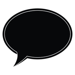 talking bubble icon on white background