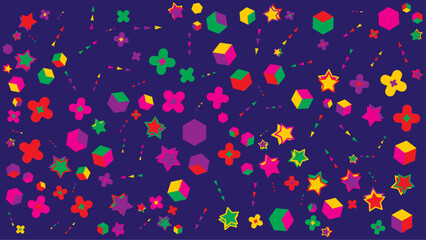 Blue geometric abstract pattern. Vector for abstract background, presentation, website, and creative poster.