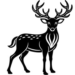 Fototapeta premium deer silhouette vector