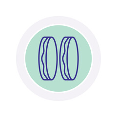 Bangle  color circle icon , vector, pixel perfect, illustrator file 
