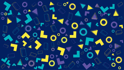 Colorful geometric abstract pattern. Vector for abstract background, presentation, website, and creative poster.