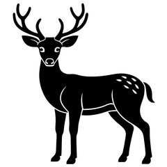 deer silhouette vector
