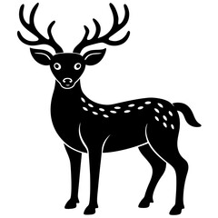 Fototapeta premium deer silhouette vector