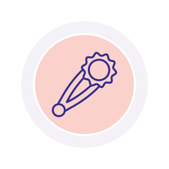 Brooch  color circle icon , vector, pixel perfect, illustrator file 
