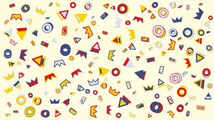 Colorful abstract pattern of geometric shapes. Vector for abstract background, presentation, website, and creative poster.