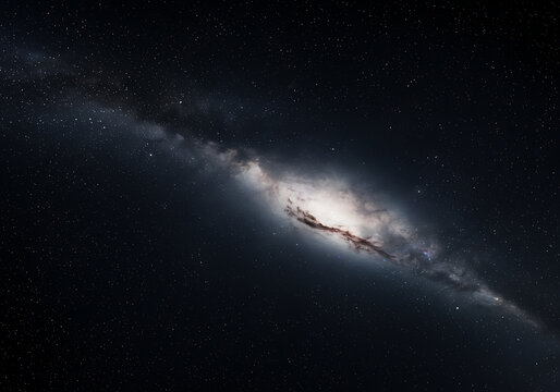 Cosmic Wonders A breathtaking galaxy view displaying celestial beauty and the infinite expanse of space.