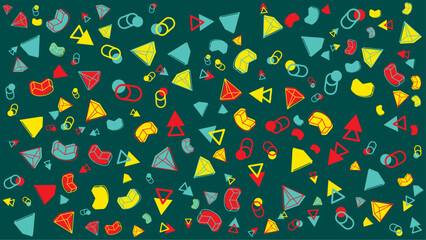 Colorful geometric abstract pattern. Vector for abstract background, presentation, website, and creative poster.