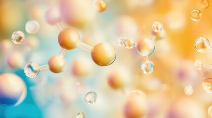 Softly colored bubbles floating gracefully in the air against a pastel background capturing the essence of lightness and whimsy in nature