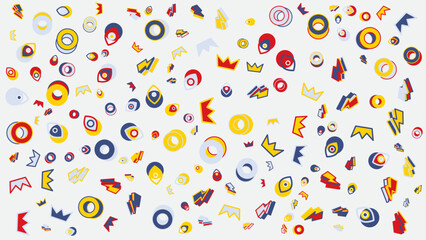 Colorful abstract pattern of shapes. Vector for abstract background, presentation, website, and creative poster.