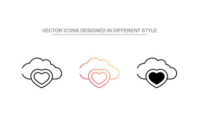 Romantic Season icon design with white background stock illustration