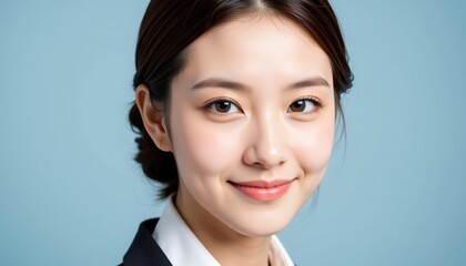 Calm Business Headshot in Professional Style with Soft Background