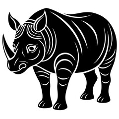 Fototapeta premium rhino vector illustration