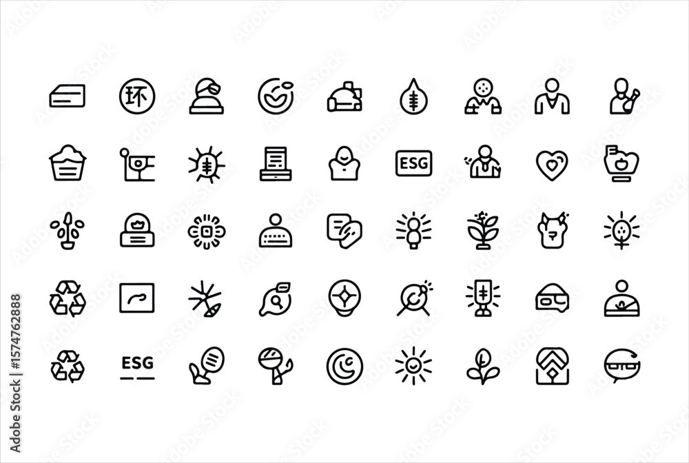 Poster collection of hand drawn doodle icons representing various concepts and objects