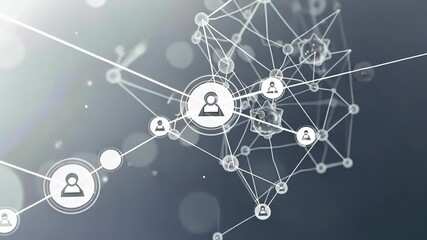 social network concept - Powered by Adobe