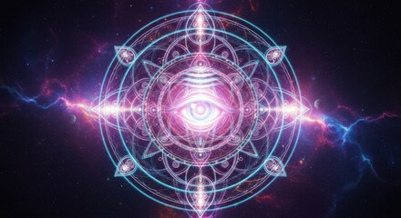 Mystical Cosmic Eye Sacred Geometry Energy Nexus