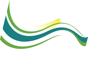 abstract wave background design of a logo created using adobe illustrator on a transparent background