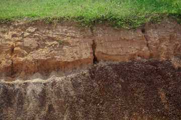 side view gravel Soil